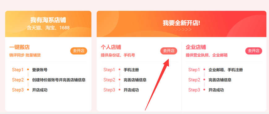 全新开店方式