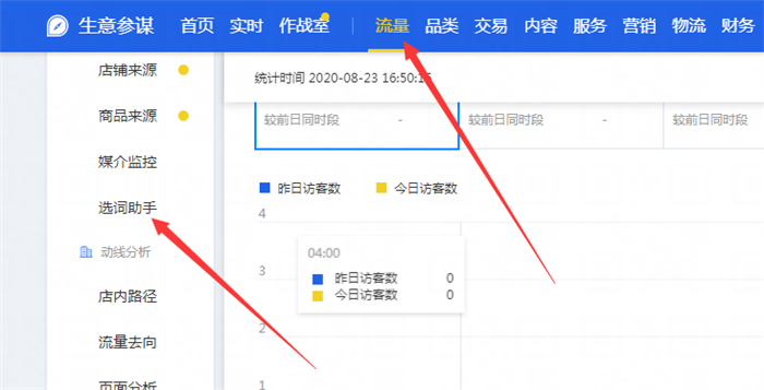 免费生意参谋中的选词助手